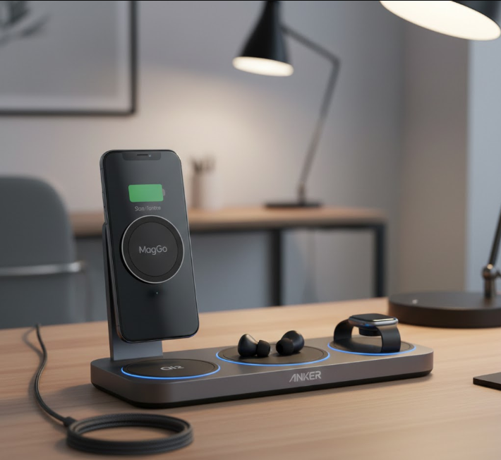 anker maggo qi2 wireless charging station