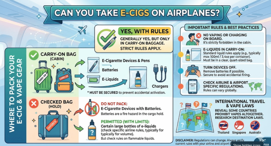 Can You Take E Cigs on Airplanes A Complete Guide for Travelers Can You Take E Cigs on Airplanes