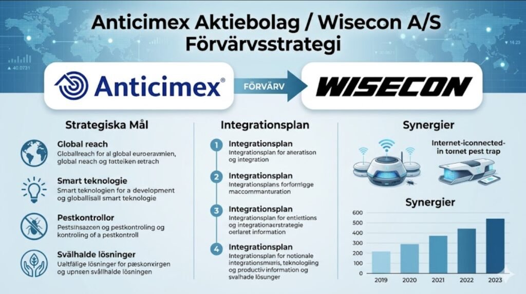 Anticimex Aktiebolag / Wisecon A/S Förvärvsstrategi The Smart Acquisition Blueprint Behind Global Pest Control Leadership Anticimex Aktiebolag / Wisecon A/S Förvärvsstrategi: The Smart Acquisition Blueprint Behind Global Pest Control Leadership The Anticimex Aktiebolag / Wisecon A/S Förvärvsstrategi stands out as one of the most compelling examples of how strategic acquisitions can transform a traditional service business into a global innovation leader. In today’s highly fragmented pest control and environmental services market, growth is no longer driven by size alone. It depends on how effectively a company can combine technology, local market expertise, scalable systems, and recurring service models. Anticimex, founded in Sweden in 1934, has evolved into a world-leading preventive pest control company with operations in 22 countries, more than 12,000 employees, and over 400 acquisitions completed since 2015. A major driver of this success is its acquisition-led expansion model, especially the strategic integration of Wisecon A/S, the Danish technology company behind its advanced digital monitoring ecosystem. The Anticimex Aktiebolag / Wisecon A/S Förvärvsstrategi is not simply about buying companies for market share. It is a carefully designed buy-and-build growth framework focused on preventive pest control, sensor-driven monitoring, smart devices, local operational autonomy, and continuous innovation. This strategy has enabled Anticimex to shift from reactive pest response to predictive and data-driven pest prevention, creating a significant competitive moat. Understanding the Foundation of Anticimex Aktiebolag / Wisecon A/S Förvärvsstrategi At its core, the Anticimex Aktiebolag / Wisecon A/S Förvärvsstrategi combines two powerful growth principles: geographic expansion through local acquisitions and technology acceleration through innovation-led M&A. Anticimex specifically targets businesses that strengthen one or more of these pillars: regional market access, strong customer relationships, specialized service teams, recurring B2B contracts, or proprietary digital solutions. According to the company’s strategy framework, acquisitions remain one of its four main growth engines alongside pricing optimization, service efficiency, and SMART innovation. This disciplined approach reduces the risks commonly associated with international expansion. Rather than entering new markets from zero, Anticimex acquires trusted local operators, preserves their regional strengths, and then layers in its standardized methodology, digital tools, and cross-border best practices. The result is faster revenue realization, stronger retention, and smoother operational integration. Why Wisecon A/S Became Central to the Strategy The most transformative moment in the Anticimex Aktiebolag / Wisecon A/S Förvärvsstrategi was the staged acquisition of Wisecon. Anticimex first acquired 20 percent of Wisecon in 2015, recognizing its leadership in digital rat traps and sensor-based monitoring. After proving the commercial value of the partnership, Anticimex later acquired the remaining 80 percent, fully integrating Wisecon into its innovation ecosystem. This was a strategic masterstroke. Wisecon was not just another pest control business. It brought Internet of Things (IoT) capabilities, digital traps, always-on monitoring systems, automated alerts, and central control platforms. These technologies became the backbone of Anticimex SMART, the company’s flagship preventive pest control platform. Today, the former Wisecon innovation team operates as the Anticimex Innovation Center in Copenhagen, serving as the global R&D hub for SMART device solutions and group digital services. This acquisition changed Anticimex from a service-led company into a technology-enabled category leader. The Technology Multiplier Effect in Acquisition Strategy A defining strength of the Anticimex Aktiebolag / Wisecon A/S Förvärvsstrategi is how technology enhances the value of every future acquisition. Once Anticimex acquires a regional pest control company, it can immediately introduce Wisecon-powered SMART systems into that company’s customer base. This creates instant upsell opportunities, stronger contract retention, and improved operating margins. The benefits compound across multiple dimensions. Customers receive 24/7 sensor monitoring, fewer site visits, reduced chemical usage, faster issue detection, and better compliance reporting. Branches benefit from higher technician productivity, route optimization, centralized analytics, and more precise intervention workflows. The group benefits from data standardization, device-scale learning, and improved product development feedback loops. By 2024, Anticimex had surpassed 500,000 installed SMART devices globally, a milestone that highlights how effectively the Wisecon acquisition scaled across markets. This is what makes the Anticimex Aktiebolag / Wisecon A/S Förvärvsstrategi especially powerful: each acquisition does not only add revenue, it expands the addressable technology network. Geographic Expansion Through Local Trust Another critical dimension of the Anticimex Aktiebolag / Wisecon A/S Förvärvsstrategi is its geographic rollout model. Pest control is deeply local. Regulations, pest species, building structures, weather patterns, customer expectations, and health compliance standards vary significantly between countries and even cities. Anticimex solves this challenge by acquiring established regional leaders with existing trust capital. Its decentralized branch-based model empowers local managers while giving them access to group-level technology, procurement efficiencies, pricing intelligence, and M&A expertise. This model has supported rapid expansion into North America, Asia, France, the UK, Latin America, and newer European markets. For example, when entering France, Anticimex used a Wisecon-linked acquisition as its first strategic step, combining digital monitoring leadership with local service capabilities. The strategy works because it respects local business identity while upgrading operational sophistication. Financial and Strategic Logic Behind the Buy-and-Build Model From an investment and corporate strategy perspective, the Anticimex Aktiebolag / Wisecon A/S Förvärvsstrategi is a textbook buy-and-build consolidation play. The pest control market remains highly fragmented, with thousands of independent local operators worldwide. Anticimex uses acquisitions to consolidate this fragmented supply landscape and apply enterprise-level efficiency. The logic is powerful. Acquired firms already possess customers, technicians, vehicles, certifications, and local brand trust. Anticimex enhances these assets through digital transformation and process standardization. This often improves: Revenue per client through SMART upsells. Gross margin through fewer manual inspections. Retention through long-term monitoring contracts. Cross-selling into hygiene and building environment services. Data monetization through predictive prevention. Because pest control is often subscription-based and compliance-sensitive, these improvements directly support stronger lifetime customer value. Sustainability as a Strategic Acquisition Filter A less discussed but highly important aspect of the Anticimex Aktiebolag / Wisecon A/S Förvärvsstrategi is sustainability alignment. Modern customers increasingly demand lower pesticide use, biodiversity protection, and preventive risk management. Anticimex explicitly positions itself around environmentally friendly and preventive solutions. Wisecon’s digital trap and sensor systems directly support this objective by reducing unnecessary poison deployment and enabling targeted interventions only when activity is detected. This gives Anticimex an advantage in sectors such as food manufacturing, hospitality, logistics, healthcare, and municipal infrastructure, where sustainability and compliance reporting matter. The acquisition strategy therefore supports not just expansion, but also ESG performance, regulatory resilience, and brand credibility. Lessons Businesses Can Learn from Anticimex Aktiebolag / Wisecon A/S Förvärvsstrategi The Anticimex model offers broader lessons for any company pursuing acquisition-led growth. The first lesson is that technology acquisitions should enhance every future acquisition, not operate as isolated assets. The second lesson is that local autonomy and centralized systems can coexist when governance is well designed. The third lesson is that M&A works best when tied to a repeatable operating playbook, not one-off integration experiments. Most importantly, Anticimex shows that acquisition strategy becomes far more powerful when combined with a platform product that raises customer lifetime value across acquired businesses. Wisecon’s technology became that platform. Risks and Future Outlook No acquisition strategy is without risk. The long-term success of the Anticimex Aktiebolag / Wisecon A/S Förvärvsstrategi depends on maintaining integration discipline, retaining entrepreneurial local teams, continuing device innovation, and avoiding over-standardization. However, Anticimex’s results suggest the model remains highly resilient. The company continues to emphasize acquisitions as a core growth driver while expanding SMART installations and entering new countries. Future opportunities likely include AI-powered pest prediction, climate-linked infestation modeling, deeper food safety analytics, and municipal smart-city integrations. Because the original Wisecon acquisition built a strong digital foundation, Anticimex is well positioned to extend this strategy into adjacent environmental intelligence services. Conclusion The Anticimex Aktiebolag / Wisecon A/S Förvärvsstrategi represents far more than traditional M&A. It is a sophisticated growth engine built on local market acquisitions, digital innovation, preventive service design, and scalable SMART technology. The Wisecon acquisition was the turning point that transformed Anticimex into the global leader in digitally enabled pest control. Since then, every acquisition has become more valuable because it can be enhanced through centralized sensor systems, predictive monitoring, and sustainability-driven prevention. For investors, operators, and business strategists, this model demonstrates how buy-and-build becomes exponentially stronger when every acquired company plugs into a superior technology platform. That is the real brilliance behind the Anticimex Aktiebolag / Wisecon A/S Förvärvsstrategi. FAQs What does Anticimex Aktiebolag / Wisecon A/S Förvärvsstrategi mean? It refers to Anticimex’s acquisition-led growth strategy, particularly strengthened by its integration of Wisecon’s digital pest monitoring technology. Why was Wisecon important to Anticimex? Wisecon provided the sensor, IoT, and digital trap technology that powers Anticimex SMART, enabling preventive and scalable pest control solutions globally. How many acquisitions has Anticimex completed? Anticimex has completed more than 400 acquisitions, making M&A one of its most important growth engines.