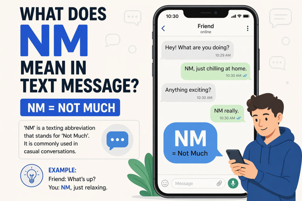 what does nm mean in text message