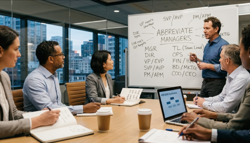 abbreviate managers